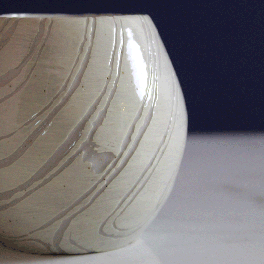 Water Etched Decorative Vase/Cup