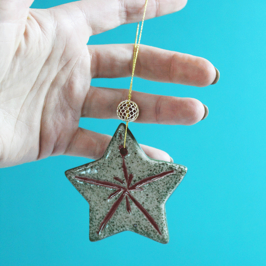Speckled Star Holiday Ornament