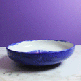 Load image into Gallery viewer, Large Cobalt Blue Spot Serving Bowl
