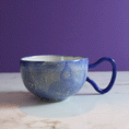 Load image into Gallery viewer, Jumbo Blue Bubble Mug (slightly flawed)
