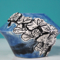 Load image into Gallery viewer, Ginkgo Raku Vase
