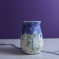 Load image into Gallery viewer, Large Seascape Raku Vase
