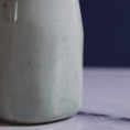 Load image into Gallery viewer, Crackled Sea Foam Carved Porcelain Vase
