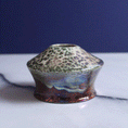 Load image into Gallery viewer, Speckled Copper Raku Vase
