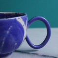 Load image into Gallery viewer, Cobalt Marble Jumbo Mug
