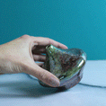 Load image into Gallery viewer, Copper Tapered Raku Vase

