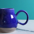 Load image into Gallery viewer, Large Curvy Cobalt Mug
