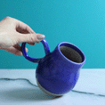 Load image into Gallery viewer, Large Curvy Cobalt Mug
