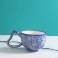 Load image into Gallery viewer, Heart Blue Bubble Mug
