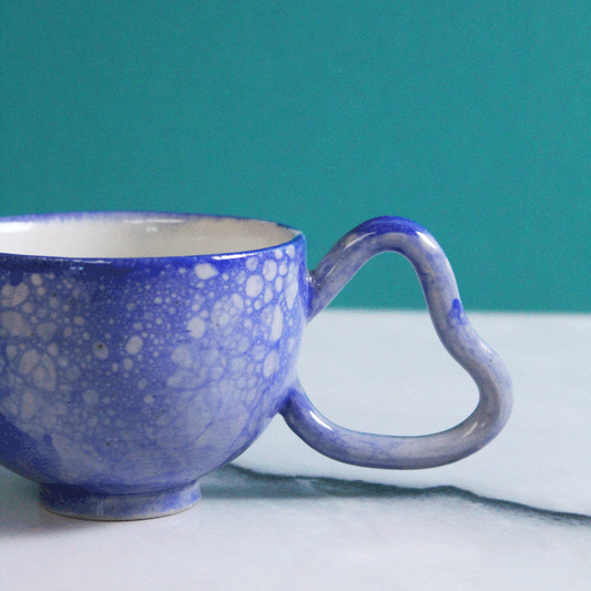 Heart Blue Bubble Mug