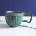 Load image into Gallery viewer, Deep Waters Wavy Dripping Mug
